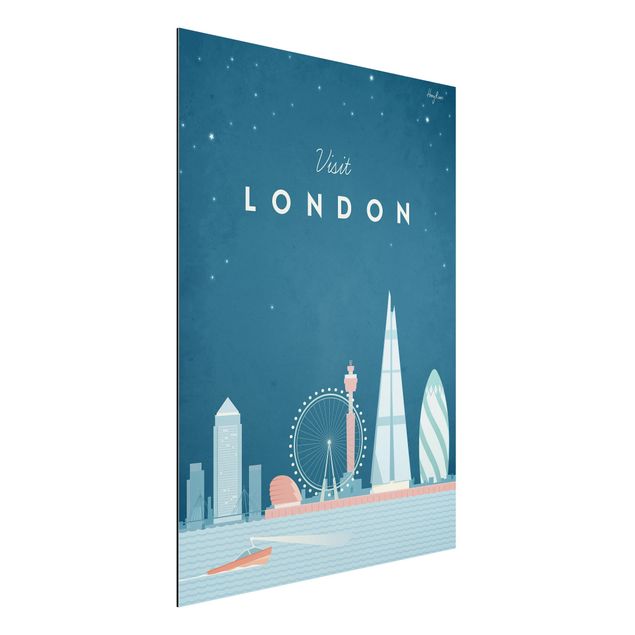 Alu dibond Travel Poster - London