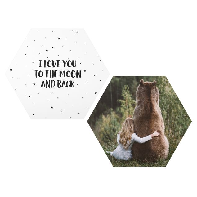 Forex hexagon - Girl With Brown Bear - I Love You