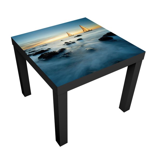 Adhesive film for furniture IKEA - Lack side table - Sailboats On the Ocean