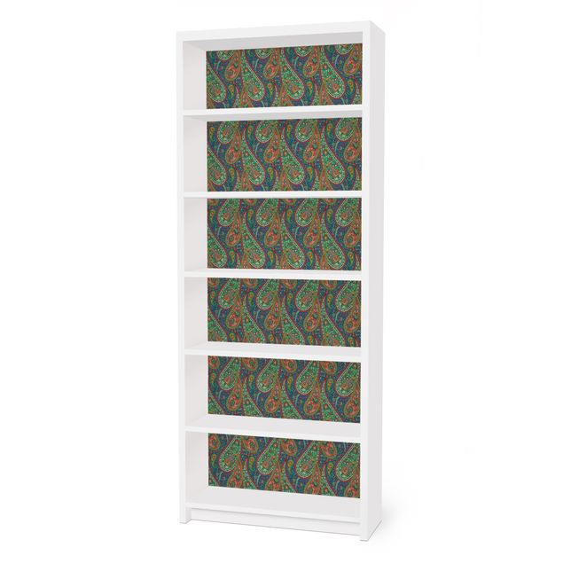 Adhesive film for furniture IKEA - Billy bookcase - Filigree Paisley Design