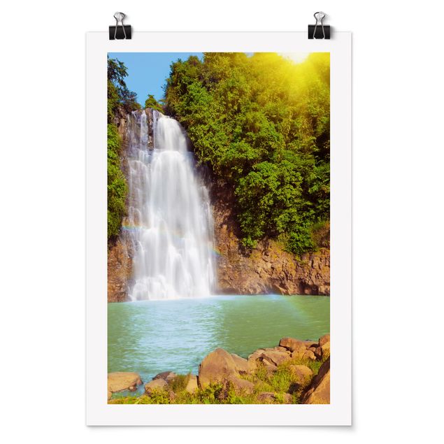 Poster nature & landscape - Waterfall Romance