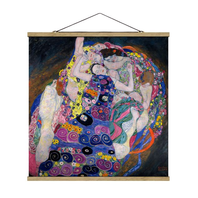 Fabric print with poster hangers - Gustav Klimt - The Virgin