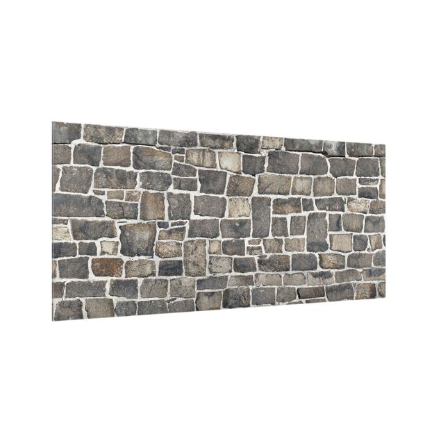 Glass splashbacks Quarry Stone Wallpaper Natural Stone Wall