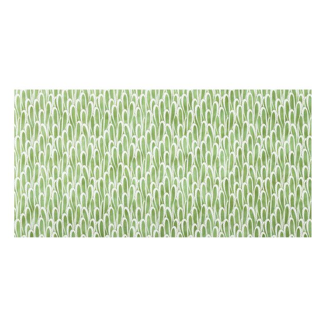 Splashback - Natural Pattern Succulents In Green - Landscape format 2:1