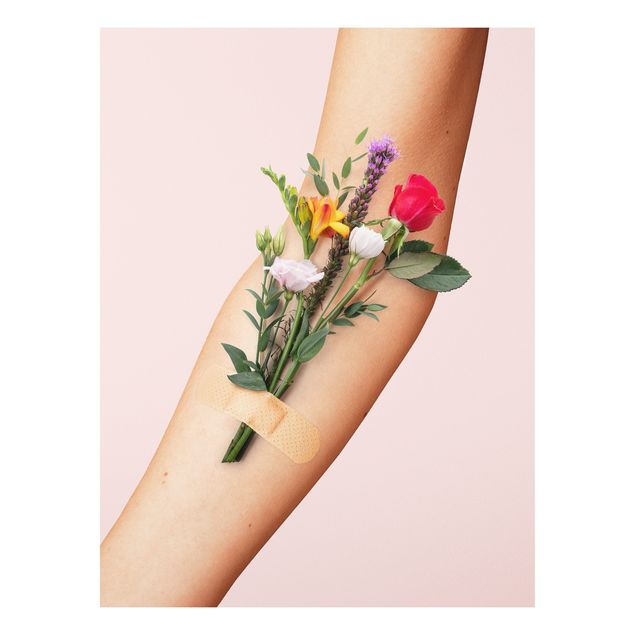 Print on forex - Arm With Flowers