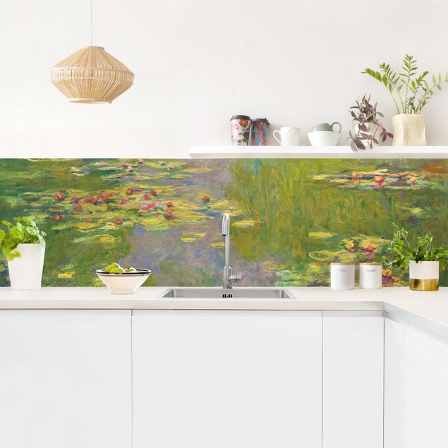 Kitchen wall cladding - Claude Monet - Green Waterlilies