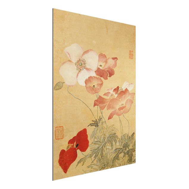 Alu dibond Yun Shouping - Poppy Flower