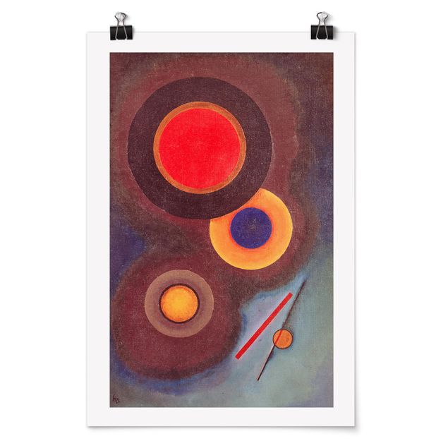 Poster art print - Wassily Kandinsky - Circles And Lines