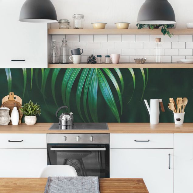 Kitchen wall cladding - Palm Fronds