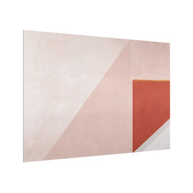 Splashback - Pink Geometry - Landscape format 4:3
