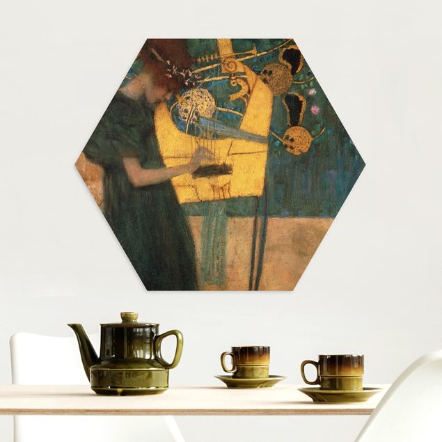 Alu-Dibond hexagon - Gustav Klimt - Music
