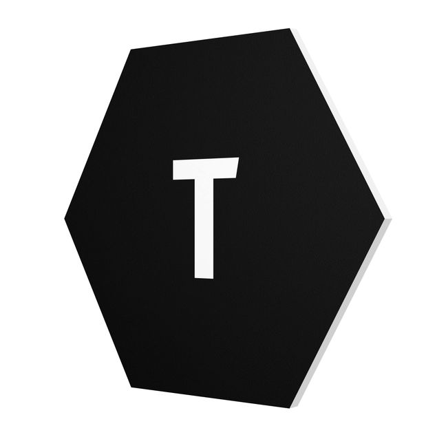 Forex hexagon - Letter Black T