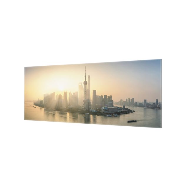 Splashback - Pudong At Dawn - Panorama 5:2