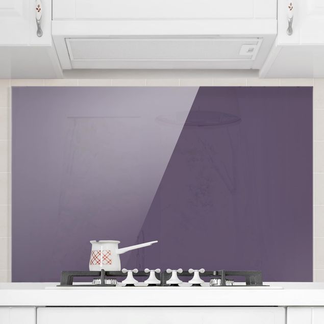 Glass splashback kitchen plain Red Violet
