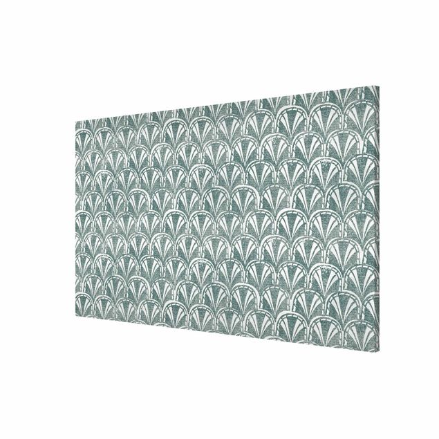 Magnetic memo board - Vintage Pattern Art Deco Arches