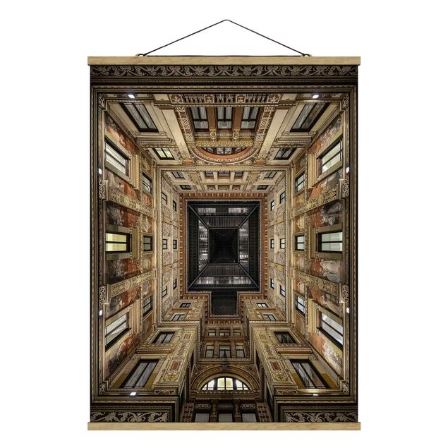 Fabric print with poster hangers - Galleria Sciarra In Rome