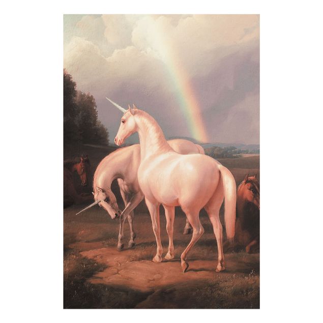 Glass print - Fake Horses - Portrait format 2:3