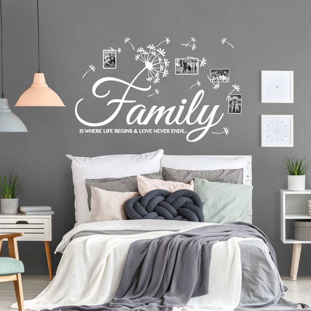 Romantic wall stickers Family Life Love