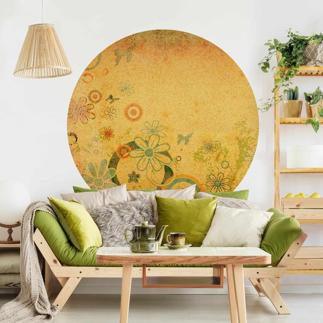 Self-adhesive round wallpaper - Fantasia