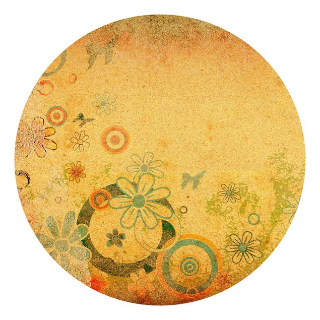 Self-adhesive round wallpaper - Fantasia