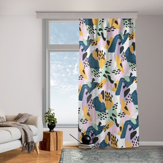 modern curtains for living room Vividly Colourful Pattern With Dots