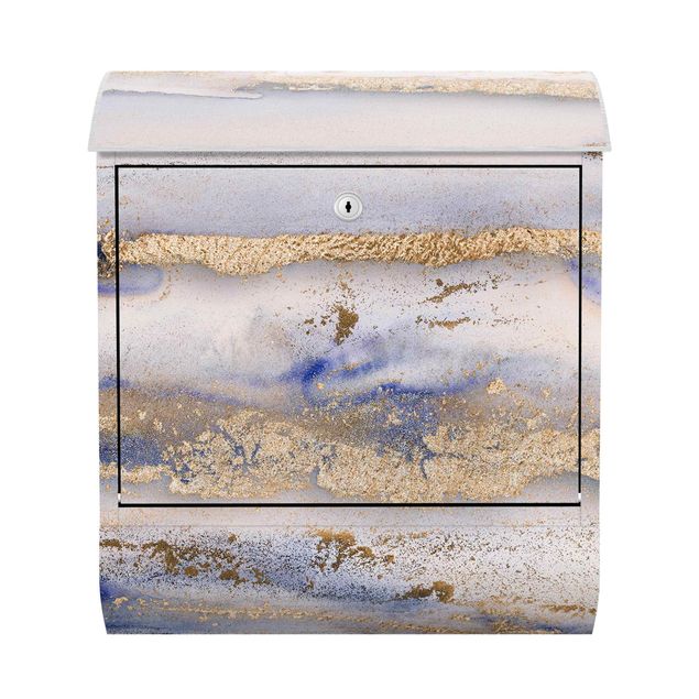 Letterbox - Colour Experiments Marble Gold and Blue