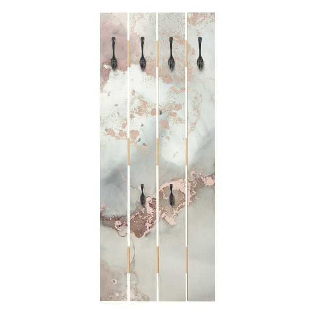 Wooden coat rack - Colour Experiments Marble Pastel And Gold