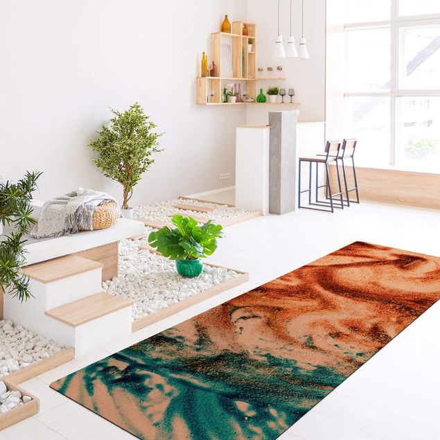contemporary rugs Colourful Sand Whirls