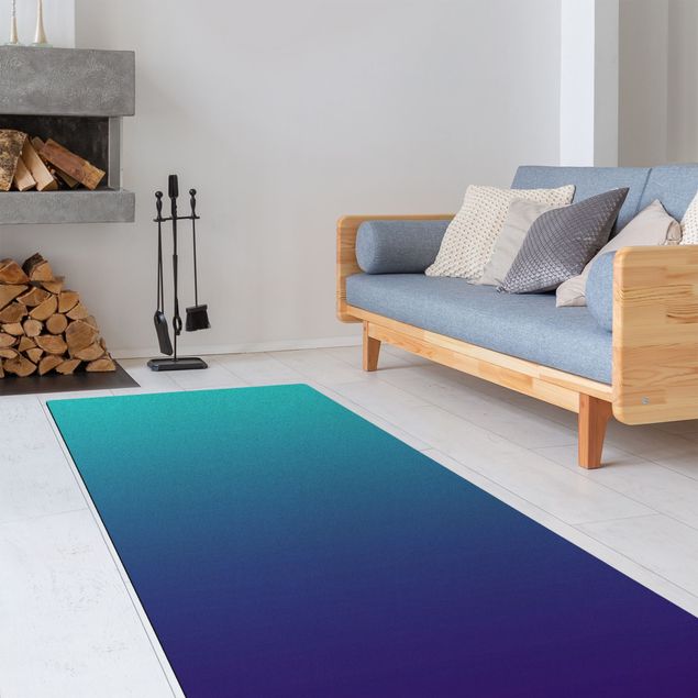 contemporary rugs Colour Gradient Ocean Blue