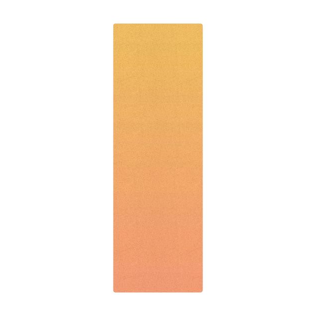 Cork mat - Colour Gradient Orange - Portrait format 1:3