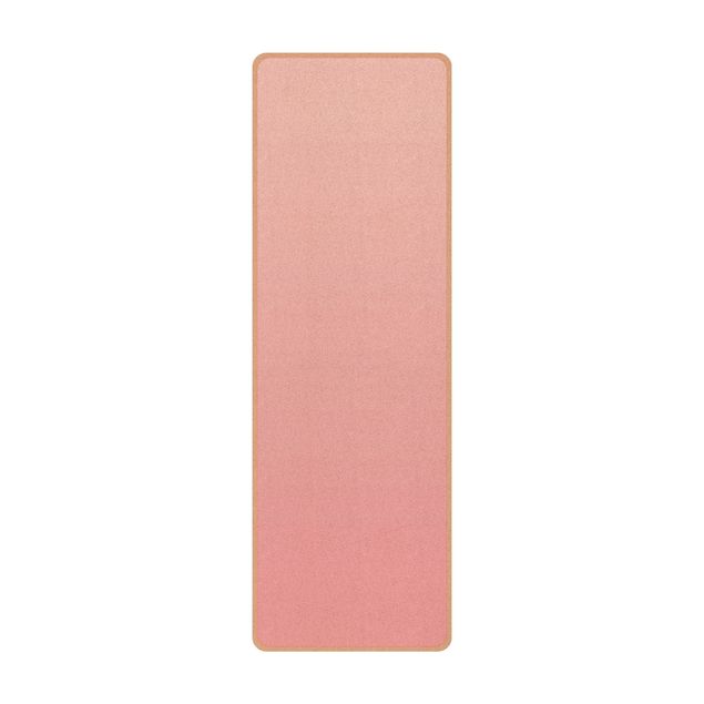 Yoga mat - Colour Gradient Licht Pink