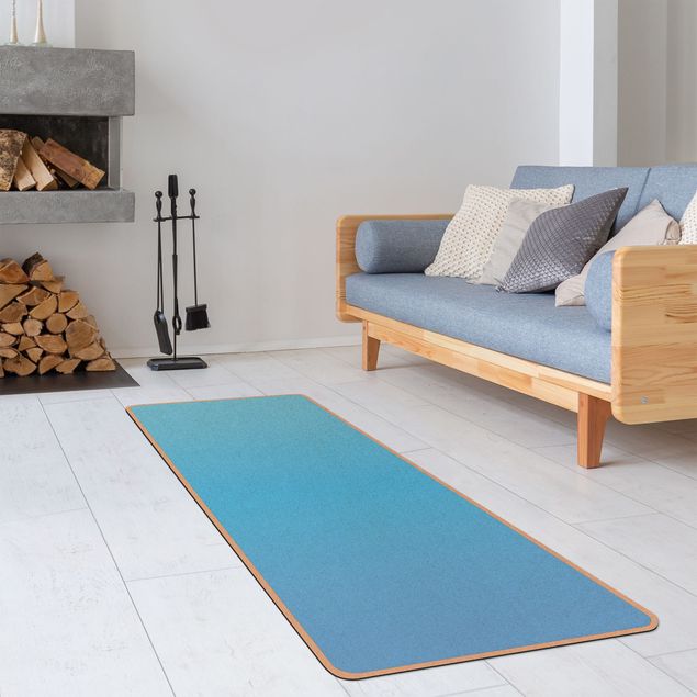 Yoga mat - Colour Gradient Turquoise
