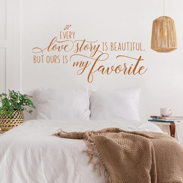 Romantic wall stickers Favorite Love Story