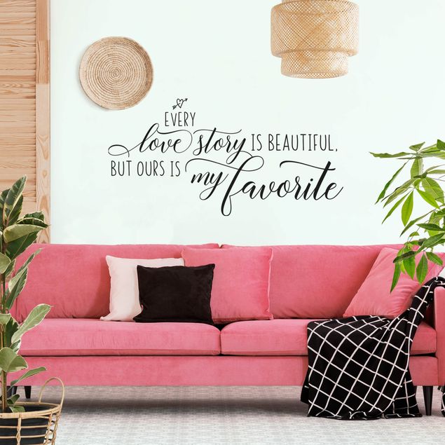 Wall decal Favorite Love Story