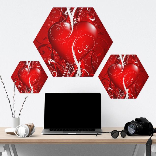 Forex hexagon - Floral Heart