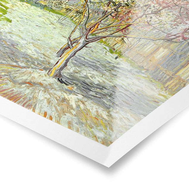 Poster art print - Vincent van Gogh - Flowering Peach Trees