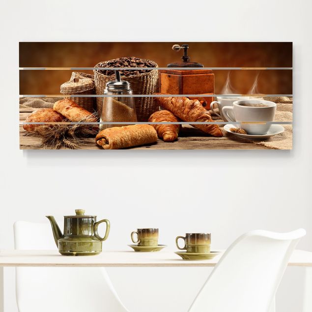 Print on wood - Breakfast Table