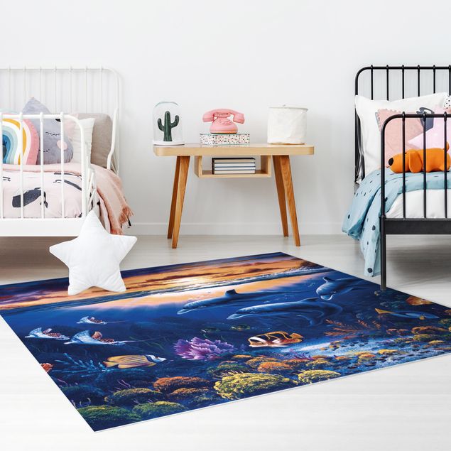 modern area rugs Dolphins World