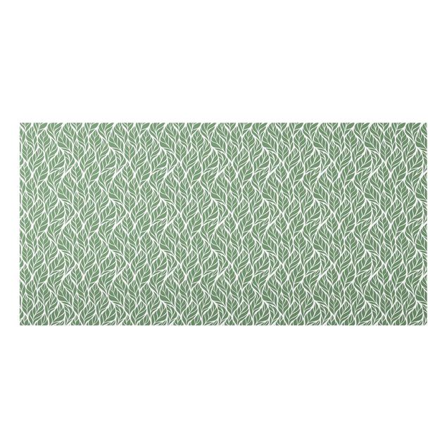 Splashback - Natural Pattern Large Leaves Green - Landscape format 2:1