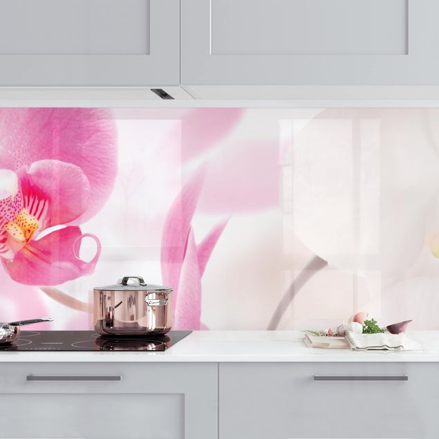 Kitchen splashback flower Delicate Orchids