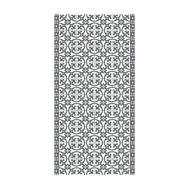 Modern rugs Geometrical Tile Mix Circles Grey