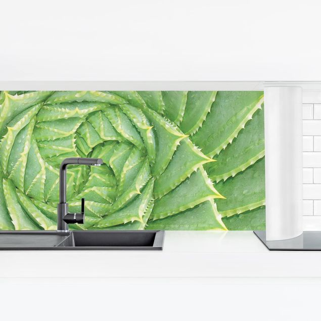 Kitchen wall cladding - Spiral Aloe