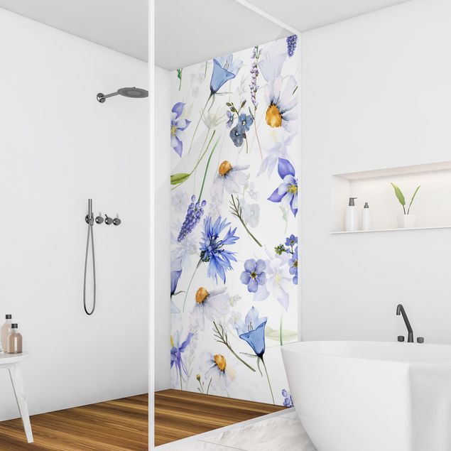 Shower wall cladding - Meadow With Bluebells