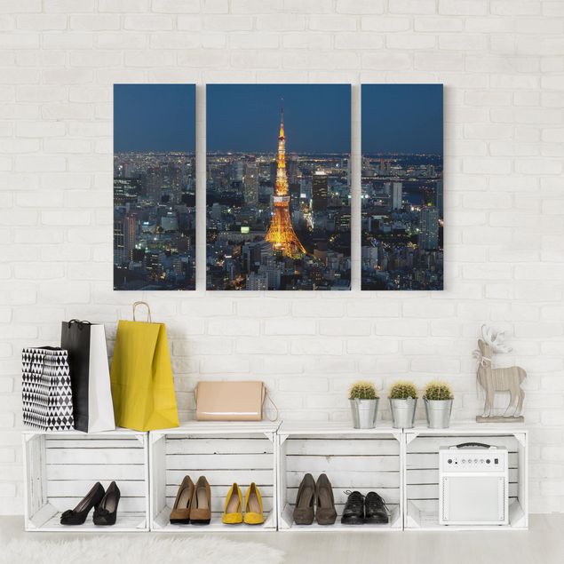 Print on canvas 3 parts - Tokyo Tower