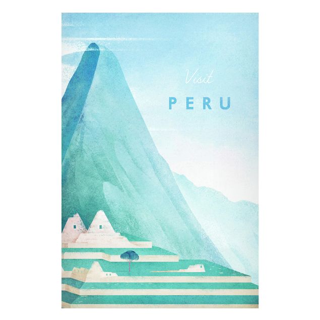Magnetic memo board - Travel Poster - Peru