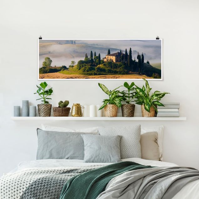 Panoramic poster nature & landscape - Country Estate In The Tuscany