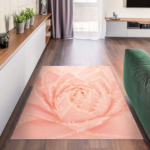 outdoor patio rugs Light Pink Floral Magic Agave