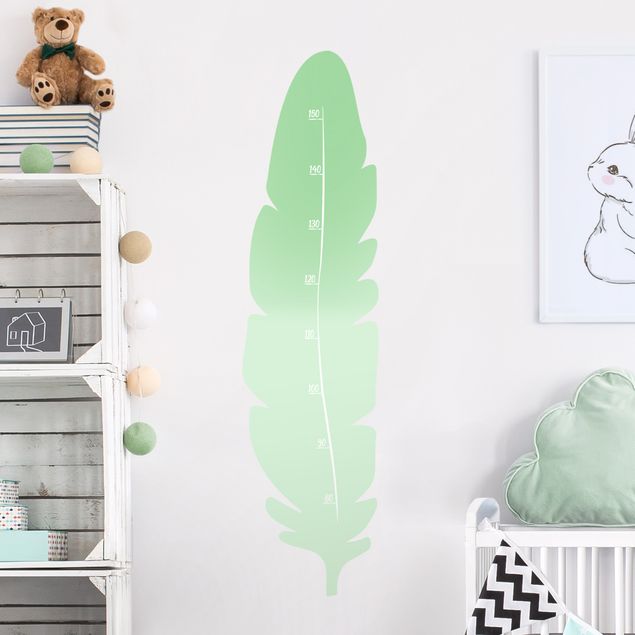 Wall stickers height measure bar Feather Mint