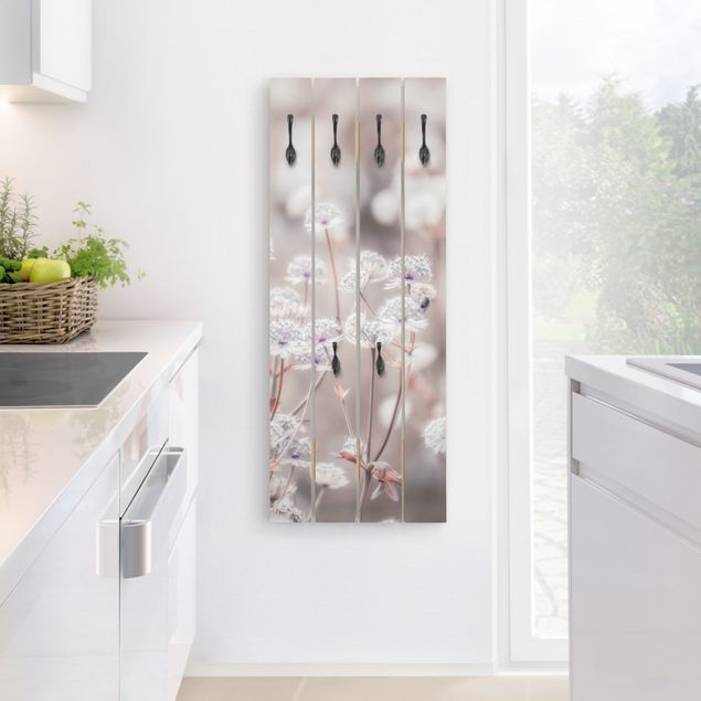 Wooden coat rack - Wild Flowers Light As A Feather