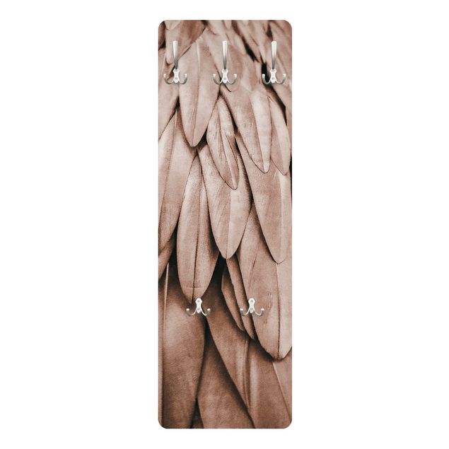 Coat rack modern - Feathers In Rosegold